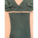 Mango Basics Green Nessa Mini Surplice Sweater Dress Stretchy EUC Sz Small Photo 9