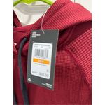 Under Armour NWT Under Armor Women's UA Loose Waffle Hoodie. SZ small. Maroon Photo 3