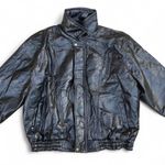 NEW NWT Vintage MAXAM Lambskin Leather Jacket Italian Mosaic Patchwork Y2K Biker Flight Bomber Black XXL #Deadstock #Goth #streetwear Measurement in pics Photo 2