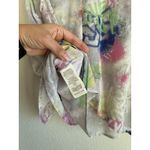 DKNY  Asymmetrical Graffiti Print Sleeveless Top Women's Size Medium NEW Artsy Photo 5