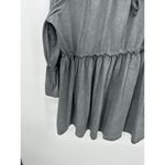 Olivia Sky Tunic Women 2X Gray Washed Babydoll Bell Sleeve Boho Witchy Photo 2