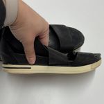 Eileen Fisher  Sandals Womens‎ 9 Black Sport Tumbled Leather Sneaker Photo 5