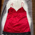 Victoria's Secret Victoria Secret Cami Top Red  w/ Black Lace  Photo 3