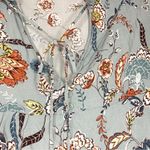 Jaase  Multicolor Floral Bohemian Peasant Bell Sleeve Top Size S Photo 5