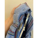 Jolt  Women’s Jacket Cropped Hooded Bohemian Boho Snaps Pockets Blue Sz Small Photo 12
