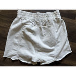 FP Movement Women's All Star Sweat Shorts White Medium Free People Raw Hem Photo 1