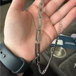 Stainless steel Chunky Cuban Necklace Half link Unisex Mens Womens Jewelry Silver Photo 5