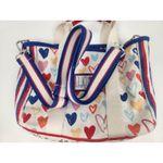 Brighton Red White and You Mini Tote Purse Handles and Strap Photo 9