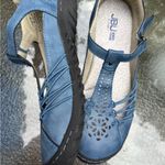 Jbu New NWOB  by Jambu Women's Sahara Mary Jane Light Denim 8.5 W Wide Photo 7