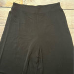 Adrianna Papell Wide Leg Black Gaucho Cropped Pants Womens Large Crochet Boho Photo 6