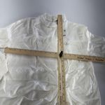 ZARA  Dress Womens Small White Tunic High Neck Ruched Mini Elegant‎ Photo 11