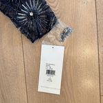 Theia Midnight Blue Mermaid Gown Lace Jeweled Sleeves New Years Party Formal NWT Size 8 Photo 8