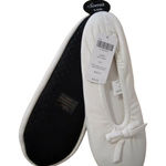 Soma  Women's Ivory Ballet Cotton Blend Slippers Size S (5/6) New Photo 0