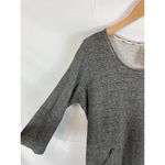 Dolan Anthropologie Fiona Tunic Sweatshirt Dress Lace Trim Size Small Gray Photo 3