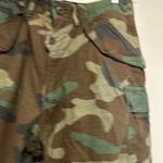 Vintage 80's Era USGI Woodland BDU Camouflage Combat Pants Trouser Wide Leg Green Photo 7
