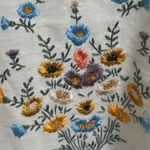 Free People Wildflower Embroidered Linen Blend Mini Dress Size Medium Photo 10