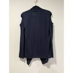 Rags & Couture Cardigan Womens XL Navy Open Front Cold Shoulder Travel Workwear Blue Photo 1