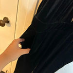 Jordyn Jagger High Neck Black Velour Jumpsuit Photo 4