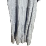 Tradlands Chalet Tiered Dress Harbor Midi Striped Cotton Linen Womans 2X NWOT White Photo 4