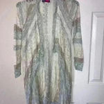 Say What? Open Knit Open Face lightweight long cardigan Exc Con size Medium Photo 6