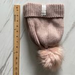 Guess Faux Fur Pom Knit Beanie, Lined Winter Hat, OS, Pink NWOT Photo 7