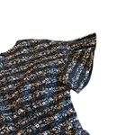 Jill Stuart Jill  Printed Ruffled-Sleeve Dress Black Pink Size 8 Women's NWOT Photo 9