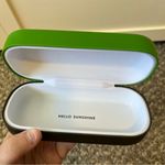 Kate Spade Eyeglasses Hard Case Hello Sunshine Green Black Photo 1