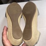 Gentle Souls  Luci Metallic Silver‎ Peep-Toe Espadrille Sandals Elastic 7.5 M Photo 5