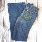 See By Chloe Y2K Jeans Full Length Flare Low Rise Embroidered Logo Made in Italy Photo 2