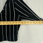 Revamped  Long Sleeve Cropped Striped Hooded Top Women’s M Black Photo 4