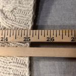 Van Heusen VTG  Hand Knit Floral Sweater M Cream Cable Knit Cottagecore Pullover Photo 3