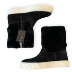 Aquatalia Nelle Genuine Suede Shearling Fur Boots Black Size 9 NEW WITH TAGS Photo 6