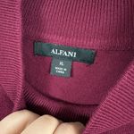 Alfani  Plus Size Faux-Fur-Cuff Mock Neck Tunic Red Sweater Top XL Holiday Winter Photo 4