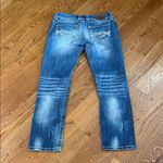 BKE Sabrina Bootcut Jeans Medium Wash Distressed Contrast Stitch Size 30 Photo 5