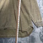 Jane and Delancey Khaki Green V Neck Waffle Knit Drawstring Hoodie Plus Size 3X Tan Photo 8