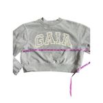 Cult Gaia Gap x  Gray Athletic Cropped Sweatshirt Womens Size S Photo 7