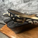 Michael Kors EUC  Animal Print Wedge Sandals Size 10M (Shoe Bag Included) Photo 5