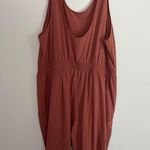 All In Motion  Orange Women Jumpsuit Size XL Pockets Elastic Waist Asymmetric Hem Photo 3