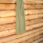 Tibi  Olive Silk Faux Wrap Dress Photo 3