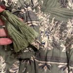 Free People  Women's Green Pink
Boho Floral Long Sleeve Mini Dress
Size Medium Photo 7