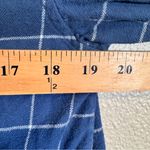 Lake Blue Plaid Button Down PJ Top Shirt Womens M Long Sleeve Lounge Sleep Size M Photo 5