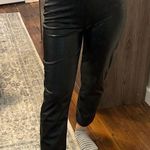 Abercrombie & Fitch Ankle Straight vegan Leather Pants Photo 2