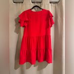 Timing  Red Apparel Ruffle Dress Photo 1