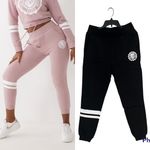 True Religion  COLLEGIATE SLIM JOGGER IN JET BLACK SIZE LARGE Photo 1