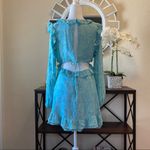 RAHI Aqua Poppy Daisy Ruffle Dress Large NWT Photo 10
