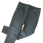 J Brand NWT Natasha in Vane Gray Sky High Crop Skinny Buttonfly Stretch Jeans 30 Photo 1