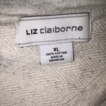 Liz Claiborne Women’s Cream Cotton sweatshirt XL Photo 3