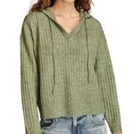 Lucky Brand  Vneck Hoodie Sweater Photo 0