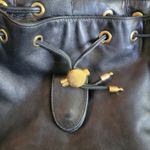 Stefano Bravo black leather backpack bag purse. Made in Italy Photo 3