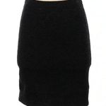 Eileen Fisher | Black Classic Merino Wool Blend Fitted Pencil Skirt Size XS Photo 0